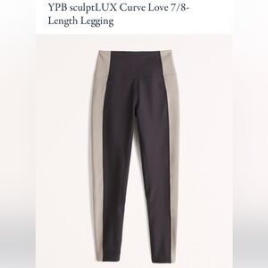 NWT ABERCROMBIE & FITCH YPB sculptLUX Curve Love 7/8-Length Legging